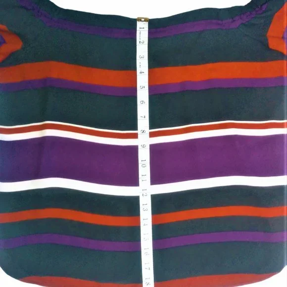 I-N-C Womens Striped Pullover Blouse, Multicoloure - Picture 9 of 10